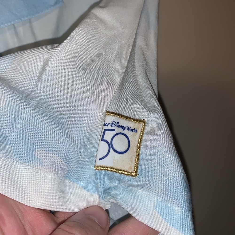 Walt Disney Sky Button Down Medium Disneyland - image 5